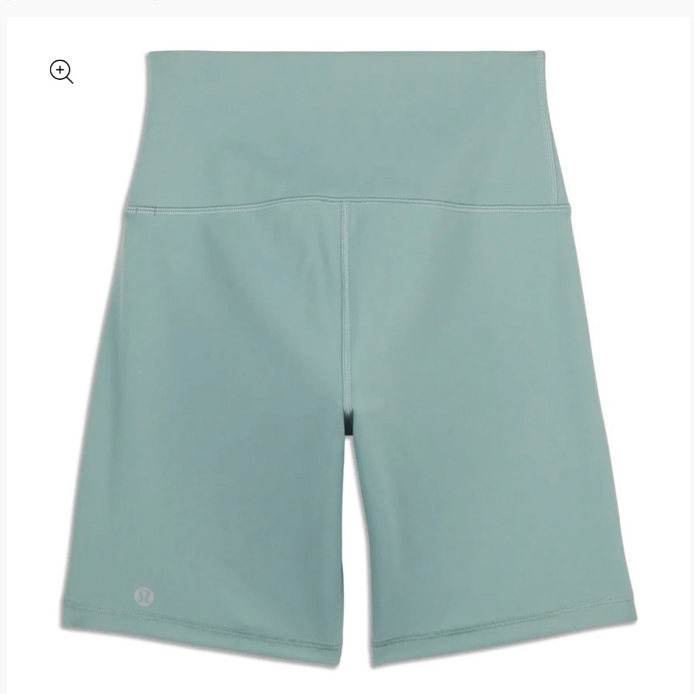 Lululemon align high rise bike shorts teal/mint